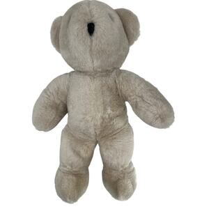 Vintage 1980s Charm Co. Collectible Stuffed Teddy Bear Plush Jointed Made Korea